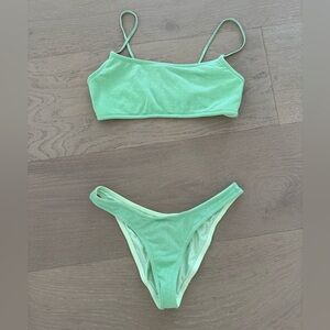 Triangl swimwear - green sparkle bikini